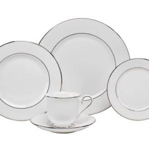 NEW Lenox China Hannah Platinum 5 Piece Place Setting 193591602 Brand Ne…